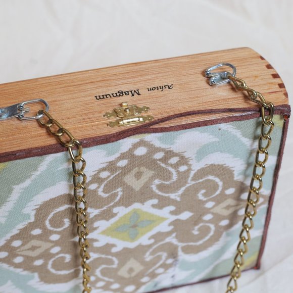 handmade cigar box chain strap purse - Picture 6 of 7